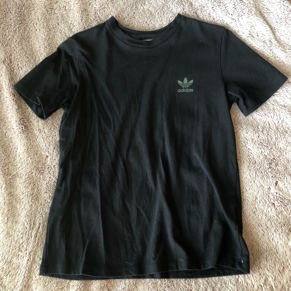 Adidas green graphic t-shirt